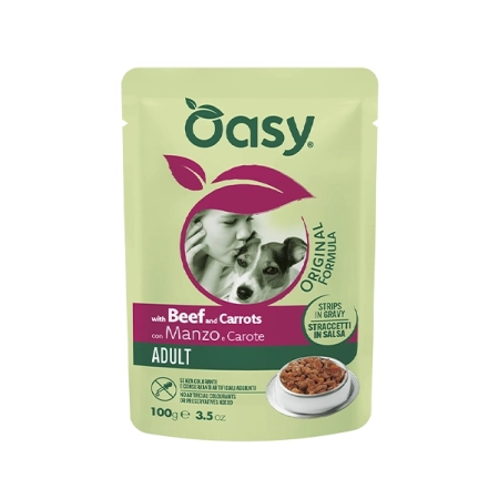 Oasy Strips in Gravy Wołowina z marchewką 100g